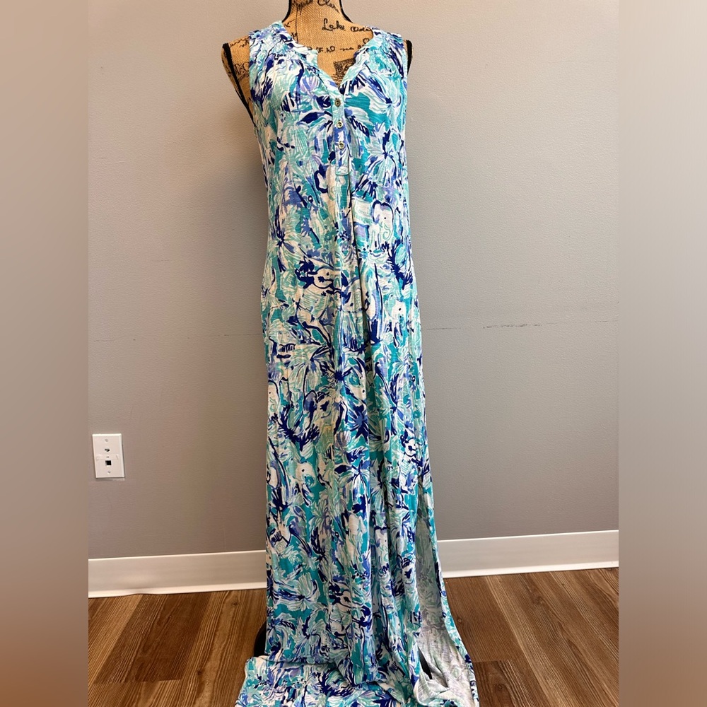 Lilly Pulitzer Essie Maxi Dress In Elephant Appeal Tropical